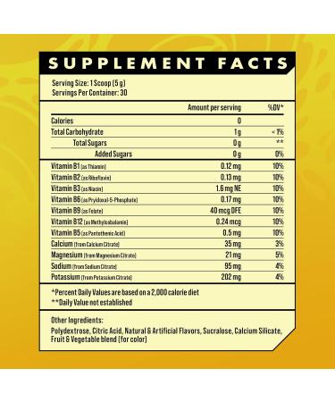 Hydration by ADVANCED: Electrolyte Drink Mix - Caffeine Free Zero Calories Sugar Free Keto Friendly - Lemonade Flavor (30 Servings - Buy Online on GoSupps.com