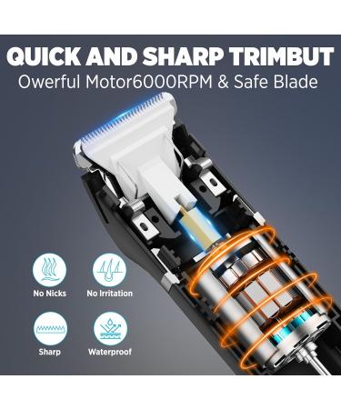 Electric Body Hair Trimmer for Men | Waterproof 2-in-1 Groin & Nose Hair Trimmer | Ideal for Beard Chest Armpit & Pubic Hair - Buy Online on GoSupps.com