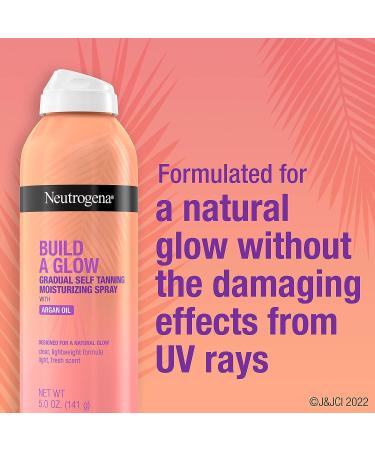 Neutrogena Build-A-Glow Gradual Self-Tanning Spray with Argan Oil - 5 oz - Buy Online on GoSupps.com