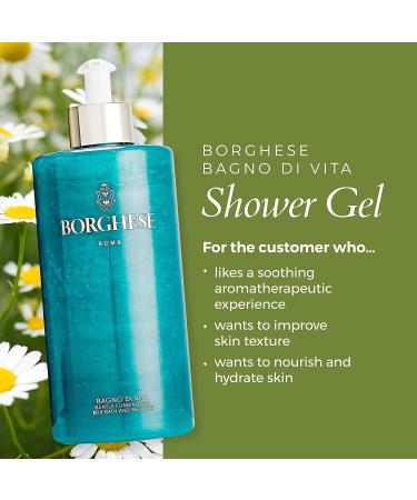 Borghese Bagno di Vita Foaming Shower Gel - 15 FL Oz - Buy Online on GoSupps.com
