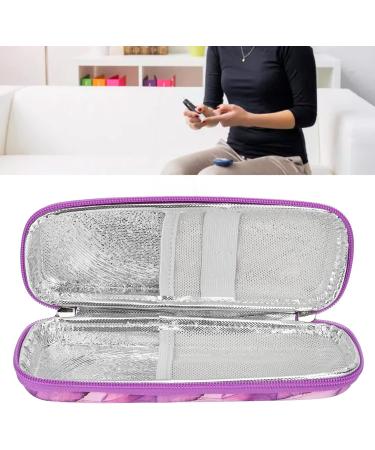 Insulin Cooling Bag - Diabetic Travel Cooler Case in Purple | Waterproof & Multi-Layered Insulated Cooling Bag for Insulin Pens & Medication - Buy Online on GoSupps.com