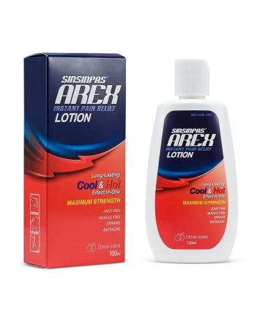 SINSINPAS Arex Cool & Hot Dual Powerful Pain Relieving Lotion 1 Bottle 3.4 oz (100 ml)
