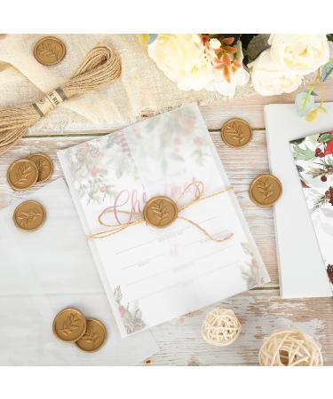 Whaline 150 Pack Pre-Folded Vellum Jackets Transparent Invitations Jacket Clear Vellum Sleeve Suit Vellum Invitations Wraps for Wedding Baby Shower Birthday Party Invitations Supplies - Buy Online on GoSupps.com