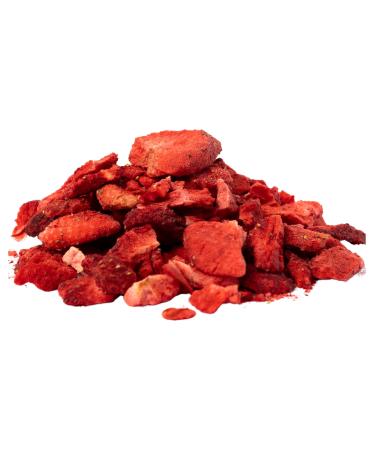 Bite & Delight Bite & Delight 1kg Freeze-Dried Strawberries in Pieces - Sweet Crunchy and Healthy - Ideal Snack for a No Added Sugar Diet - Doypack