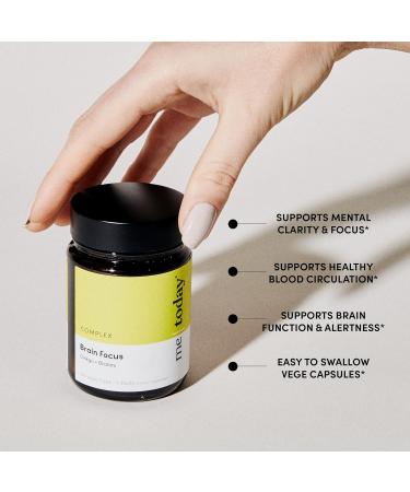 me today Brain Supplements for Memory and Focus in Adults Vegan Friendly Capsules with Ginkgo & Brahmi for Mental Clarity Memory Boost and Cognitive Support 60 Servings - Buy Online on GoSupps.com