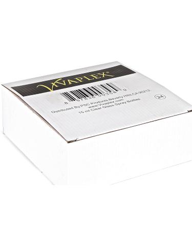 Vivaplex 15ml Clear Glass Bottles with Black Fine Mist Sprayer - Perfect for DIY & Travel - International Shipping Available - Buy Online on GoSupps.com