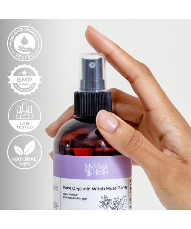 MyMagicHealer Organic Witch Hazel Spray | Calming Flare Care | Gentle Relief for Inflamed Irritated Swollen Skin | Ideal for Cystic Acne Boils Hidradenitis Cysts Ingrowns and Fissures (8 oz) - Buy Online on GoSupps.com