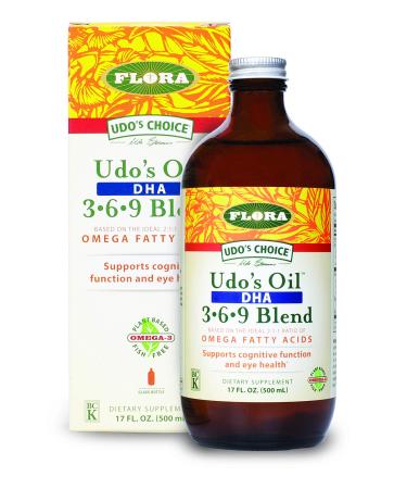 Flora Udo's Choice Udo's Oil DHA 3-6-9 Blend 17 fl oz (500 ml) - Buy Online on GoSupps.com