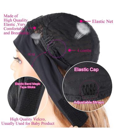 LEOSA Ombre Body Wave Blonde Headband Wig - 24 inch Long Synthetic Wavy Wig for Black Women - Buy Online on GoSupps.com