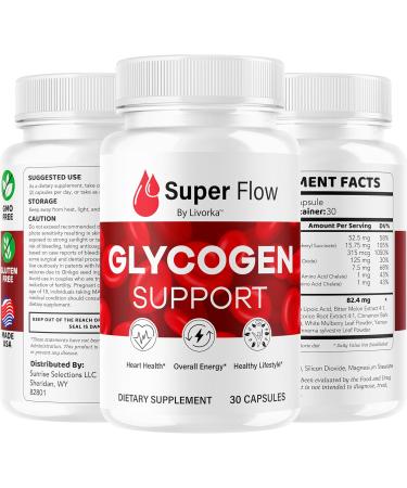 (2 Pack) Super Flow Glycogen - SuperFlow Glycogen Support Capsules Super Flow Glycogen Support Super Flow Official SupperFlow Glycogen Support Super Flow Glyco Optimizer 60 Capsules for 2 Months - Buy Online on GoSupps.com