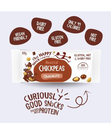  The Happy Snack Company The Happy Snack Company Pack of 20 tasty chocolate chickpea snacks 99 calories nut-free vegan gluten-free 20g serving - Buy Online on GoSupps.com