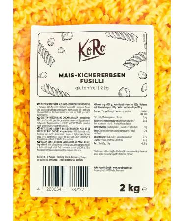 KoRo - Fusilli corn and chickpeas organic 2 kg - Buy Online on GoSupps.com