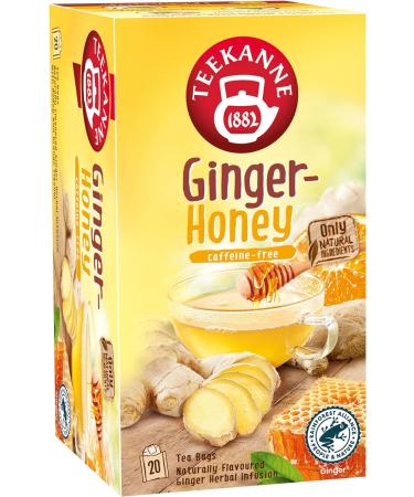 Teekanne World of Ginger and Honey Herbal Infusion Tea with Apple Orange Peels and Honey 20 Teabags - Buy Online on GoSupps.com