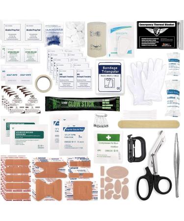 Everlit 180 Piece Tactical First Aid Kit - IFAK Molle EMT Pouch for Outdoor Emergency - Camping, Hunting, Hiking, Home, Car - Coyote Brown - Buy Online on GoSupps.com