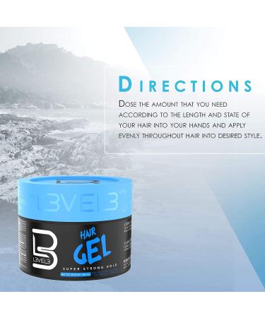 Super Strong Hold Flake Free Hair Gel for Men and Women - Level 3 Gel for Long Lasting Shine, Volume, and Texture - Buy Online on GoSupps.com