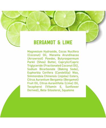 Schmidt's Bergamot + Lime Natural Deodorant - 3.25 oz | Aluminum-Free, Vegan, Cruelty-Free - Buy Online on GoSupps.com