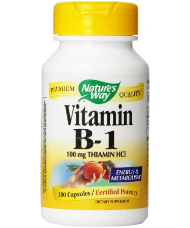 Nature's Way Vitamin B-1 100 mg 100 Capsules