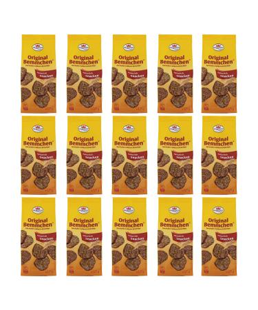 Pack of 15 Dr. Quendt Bemmchen (15 x 125 g) Wholemeal Bread Chips Crunchy Bemmchen Toasted Bread GDR Eastern Product Sesame 15