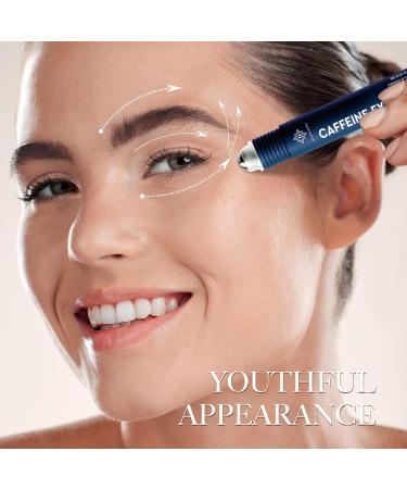 Brighten Your Eyes: Caffeine Eye Cream for Dark Circles & Puffiness - Cooling Roller Serum for Wrinkles - Buy Online on GoSupps.com