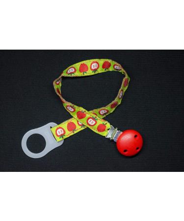 Handmade Miniblings Apple Pacifier Chain - Cute Baby Pacifier Strap for Toddlers - International Shipping Available - Buy Online on GoSupps.com