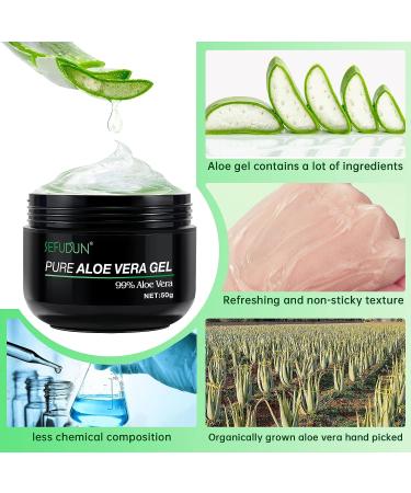 Aloe Vera Moisturizer for Face - Skin Repair, Sunburn Relief | Anti-Scarring & Aging | ECO-FRIENDLY & CRUELTY-FREE - Buy Online on GoSupps.com