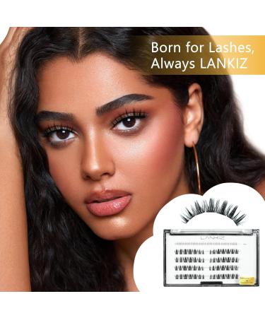 Shop Lankiz Manga Cluster Eyelashes - 40PC Individual DIY Eyelash Extensions | Natural Fake Lashes - Buy Online on GoSupps.com