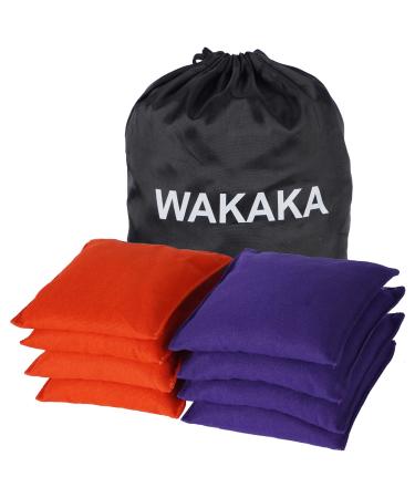 WAKAKA Cornhole Bags Set of 8 Regulation Professional, Bean Bags for Cornhole Game,Weather Resistant Cornhole Bean Bags, Replacement Corn Hole Bags with Tote Bags for Outdoor Tossing Game