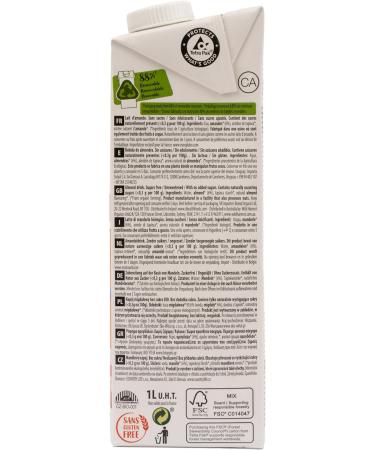 Ecomil Nature Organic Sugar Free Almond Drink 1L - Buy Online on GoSupps.com