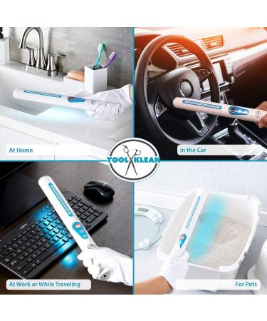 Professional Grade UV Light Sanitizer Wand - Lab Certified Portable UVC Lamp for Home, Office, Hotel, Salon, Car, School - EPA Registered - Includes Safety Glasses & Gloves - Buy Online on GoSupps.com