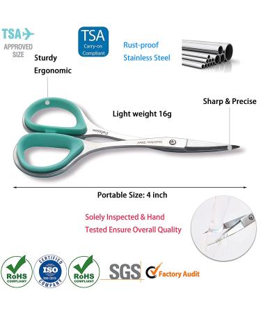 PAFASON Stainless Steel Nail Cuticle Scissor Set - Curved and Straight, Multi-Purpose Grooming Tool for Manicure, Pedicure, and Dry Skin - Buy Online on GoSupps.com