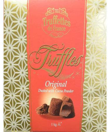 Truffettes de France Original Truffles Dusted with Cocoa Powder - 2 Boxes (1kg Each Box)
