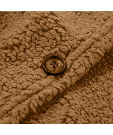 Shop Hanxiulin Fleece Plush Jacket | Fluffy Warm Zipper Wool Jacket for Women | Autumn Winter Coat in Color Variants | XXL Coffee - Buy Online on GoSupps.com