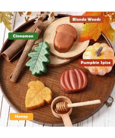 Fall Bar Soap Gift Set | Handmade Mini Decorative Scented Soaps | Natural Ingredients & Essential Oils | Pumpkin Spice & Cinnamon Scents | Perfect Autumn Pampering Present - Buy Online on GoSupps.com