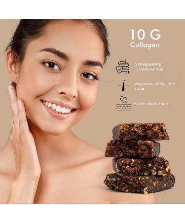 Buy Collagen Protein Bars - Lactose-Free Low Sugar Energy & Fitness Bar - 12x52g - High Protein Ox Collagen Mix - Buy Online on GoSupps.com