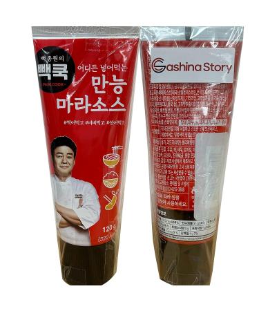 Korean Chief Paik Mala Paste Spicy Sichuan Hot Sauce (2 Pack) for Noodles, BBQ, Rice - 120g/4.87oz - Baek Jong Won - Buy Online on GoSupps.com