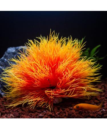 TAOMYPETS Orange Plastic Aquarium Plants | Coral Reef Ornaments for Fish Tanks - International Shipping Available - Buy Online on GoSupps.com
