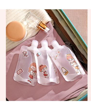 Yatiale Portable Travel Liquid Makeup Bag | Transparent Clamshell for Lotion & Shampoo (100ml) - International Shipping Available - Buy Online on GoSupps.com