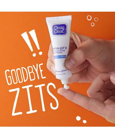 Clean & Clear Persa-Gel 10 Acne Spot Treatment 1oz - Maximum Strength (Pack of 1) - Buy Online on GoSupps.com
