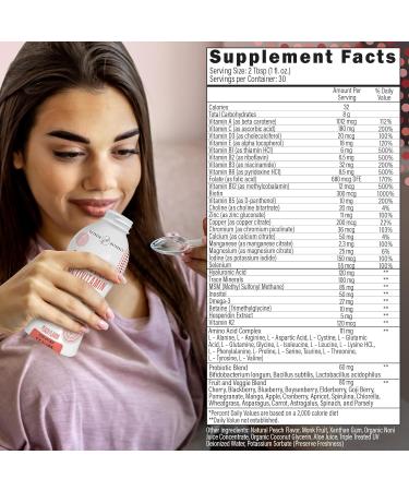 Outback Naturals Complete Liquid Multivitamin High Absorption Blend of Vitamins Minerals Amino acids probiotics & superfoods for Immune Energy Joint Health & More. No Sugar Added 30 Servings - Buy Online on GoSupps.com