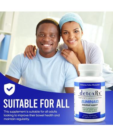 DetoxRx Eliminaid Capsules - Gentle Assistance for Stress, Illness & Travel - Buy Online on GoSupps.com