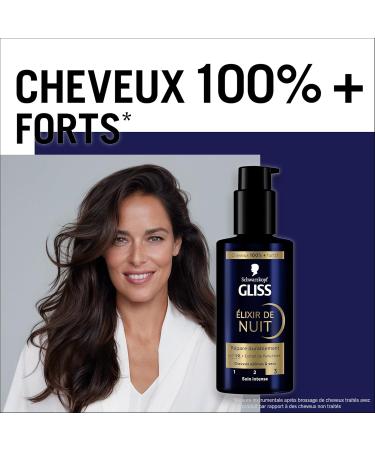 Schwarzkopf - GLISS - Night Elixir - Long-Lasting Repair - Haptiq System - Black Pearl Extract - Damaged & Dry Hair - 100% Stronger Hair - Intense Care - No Rinse - 100ml - Buy Online on GoSupps.com