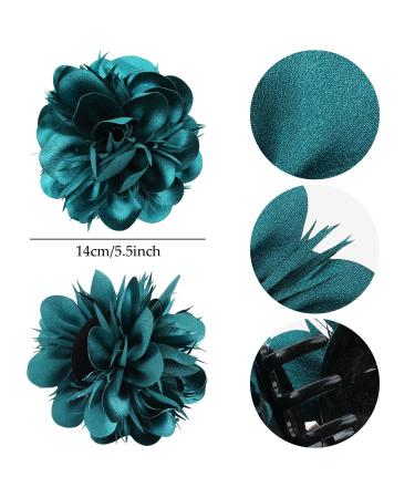 4 Pack Large Satin Rose Hair Claw Clips - Hair Accessories for Women and Girls - Buy Online on GoSupps.com