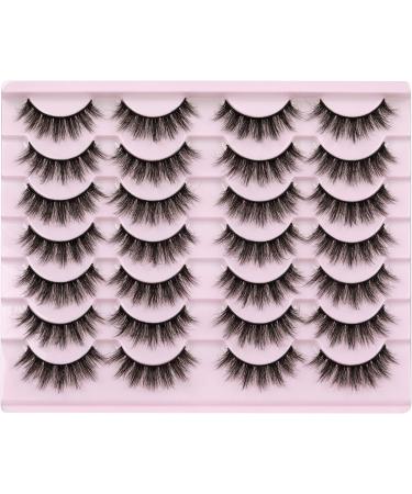14 Pairs Wispy Lashes Fluffy Eye Lashes Natural Look 5D Volume 16mm Fake Eyelashes Pack by TNFVLONEINS B01 - Buy Online on GoSupps.com