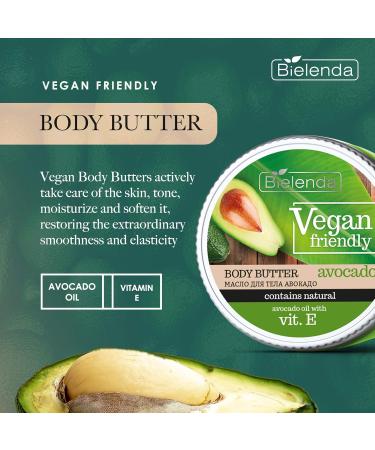 Bielenda Vegan Friendly - Actively Take Care Of The Skin Tone Moisturize And Soften It Restoring The Extraordinary Smoothness And Elasticity - Vegan Friendly Avocado Body Butter - 250 ml - Buy Online on GoSupps.com