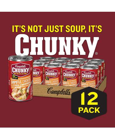 Campbell's Chunky Chipotle Chicken Corn Chowder Soup 18.8 Oz Can (Case of 12) - Pack of 12 - Buy Online on GoSupps.com