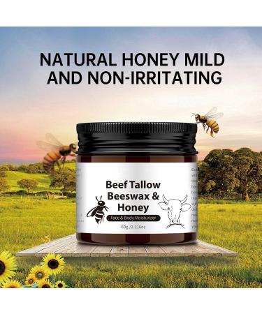 Suet Honey Emollient Cream 60g Suet Face Moisturizer Cream Suet Honey Emollient Face Cream with Suet Face & Body Moisturizer Tallow Skin Moisturizer (1pcs) - Buy Online on GoSupps.com