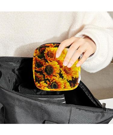 Buy Women's Bonds Storage Pockets Stillpad Holder - Sunlight & Sunflower Portable Period Kit | Feminine Product Bag for Women & Girls - Buy Online on GoSupps.com