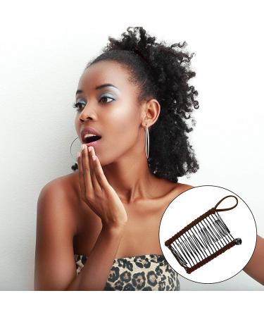 4-Piece Banana Hair Clips Set for Natural Curly Thick Hair - Khaki Black - Buy Online on GoSupps.com
