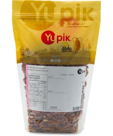 Yupik Medium Raw Pecans Halves 1 kg Kosher Gluten-Free Vegan Split Nuts Pieces Unsalted Unroasted Oil-Free Source of Fiber Healthy Snack Ideal for Baking & Cooking 1 kg (Pack of 1) - Buy Online on GoSupps.com