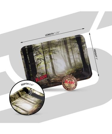 RAW Mini Smokey Forest Rolling Tray - Relax and Enjoy the Scenery - Buy Online on GoSupps.com